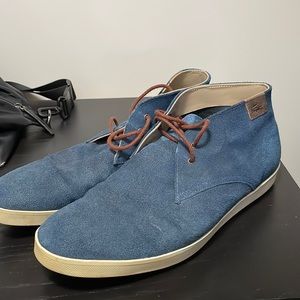 Men’s Lacoste Blue suede chukka boots